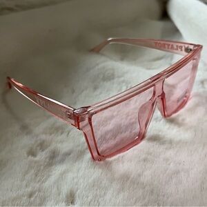 Playboy Pink Transparent Sunglasses NWT